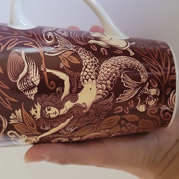 Starbucks Coffee 2006 Mug. 35th Anniversary. Crown Mermaid Copper Brown Shells. - Picture 7 of 12